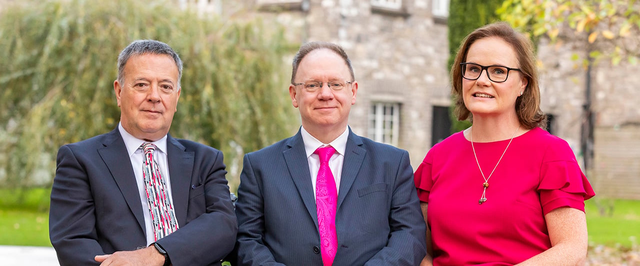 Brendan Cunningham, Chair; Richard Hammon SC, Committee member; and Justine Carty, Vice Chair