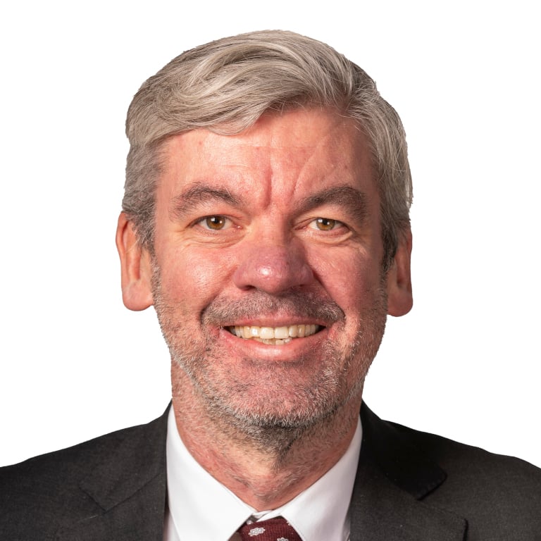 Headshot of Law Society Council member Stuart Gilhooly SC