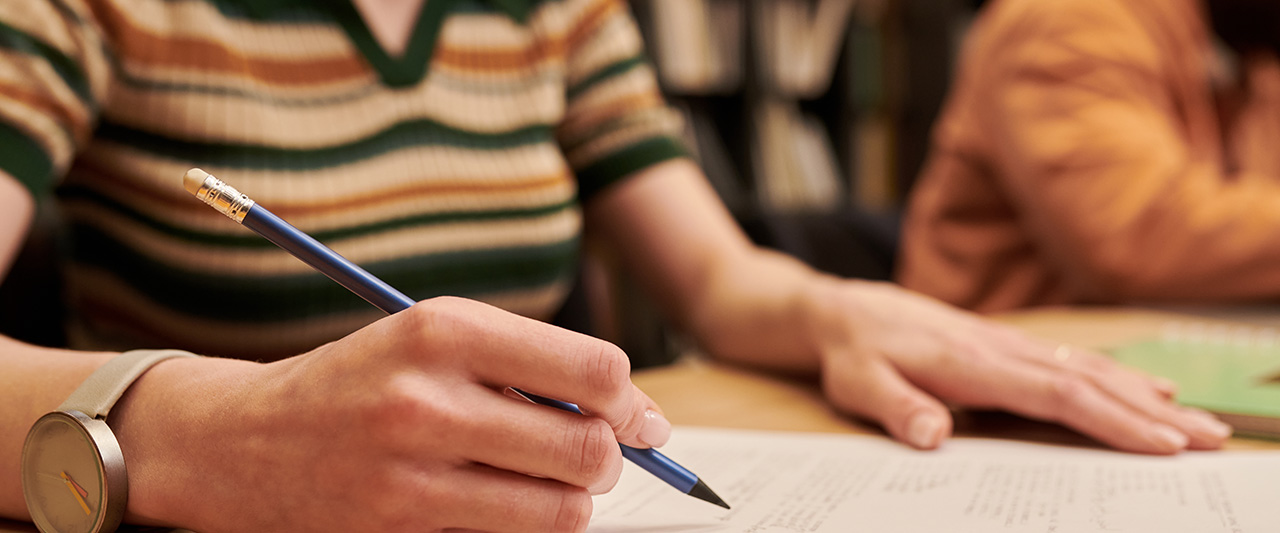 an exam in progress