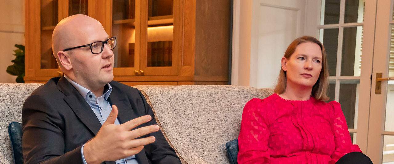 Richard Kelly, Chair, and Deirdre Flynn, Secretary