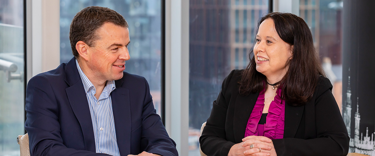 Aidan Fahy, Chair, and Nora Ward, Secretary