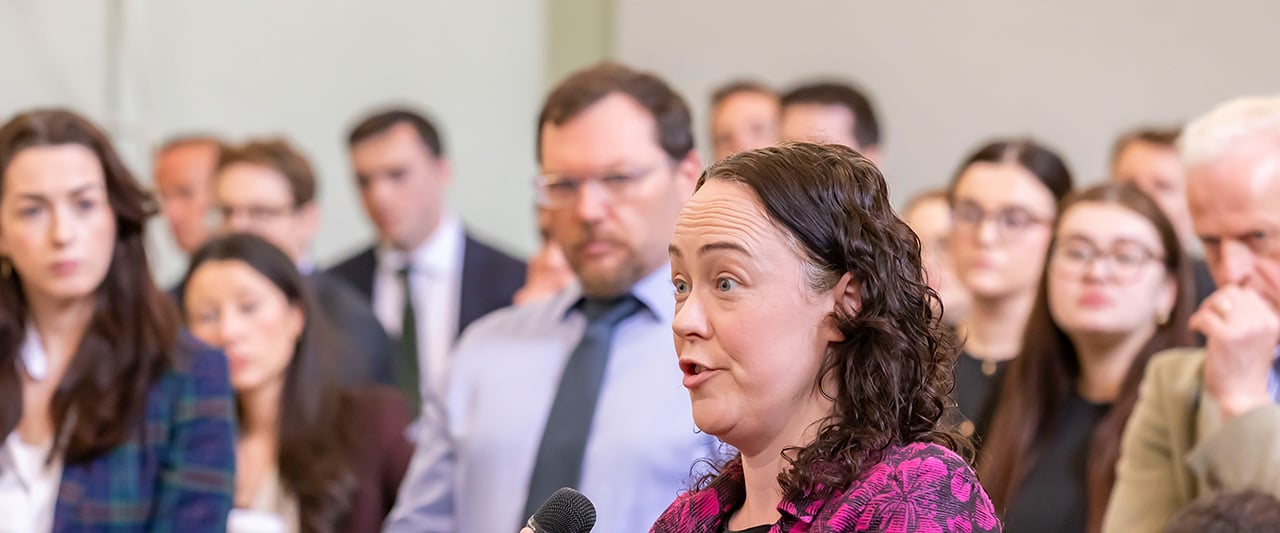 A solicitor speaks at the Law Society's recent Information Meeting for criminal law practitioners.