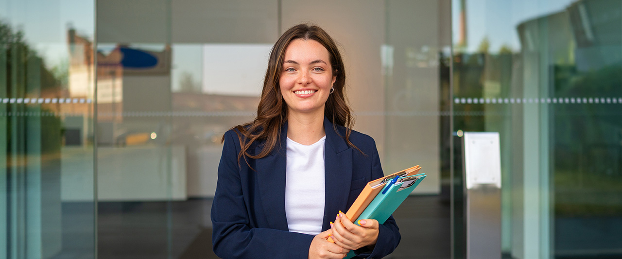 A confident young professional